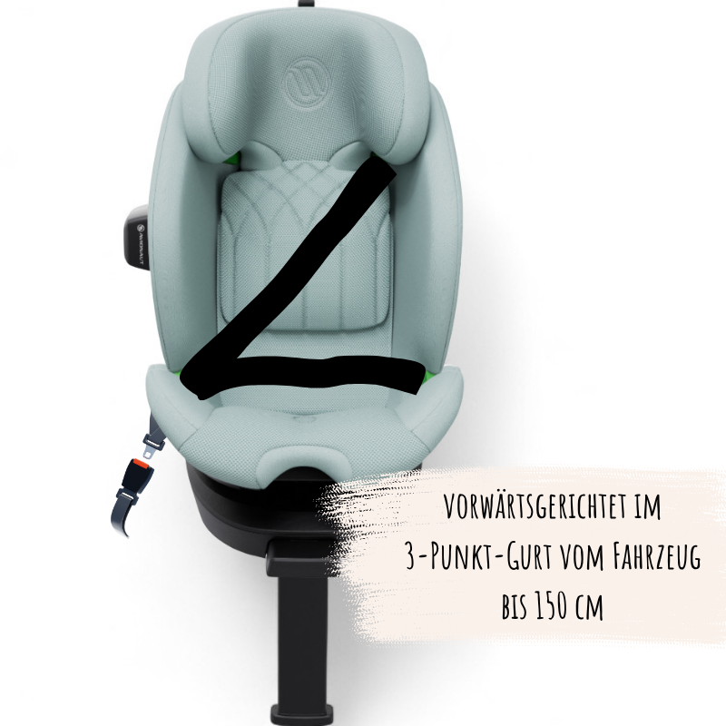 Avionaut Stardust Kindersitz rückwärtsgerichtete Fahren (RWF) bis zu 125 cm Körpergröße und 21 kg  61 bis 150 cm bis zum 6.–7. Lebensjahr 